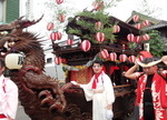 牛窓秋祭り　だんじりが町を巡行